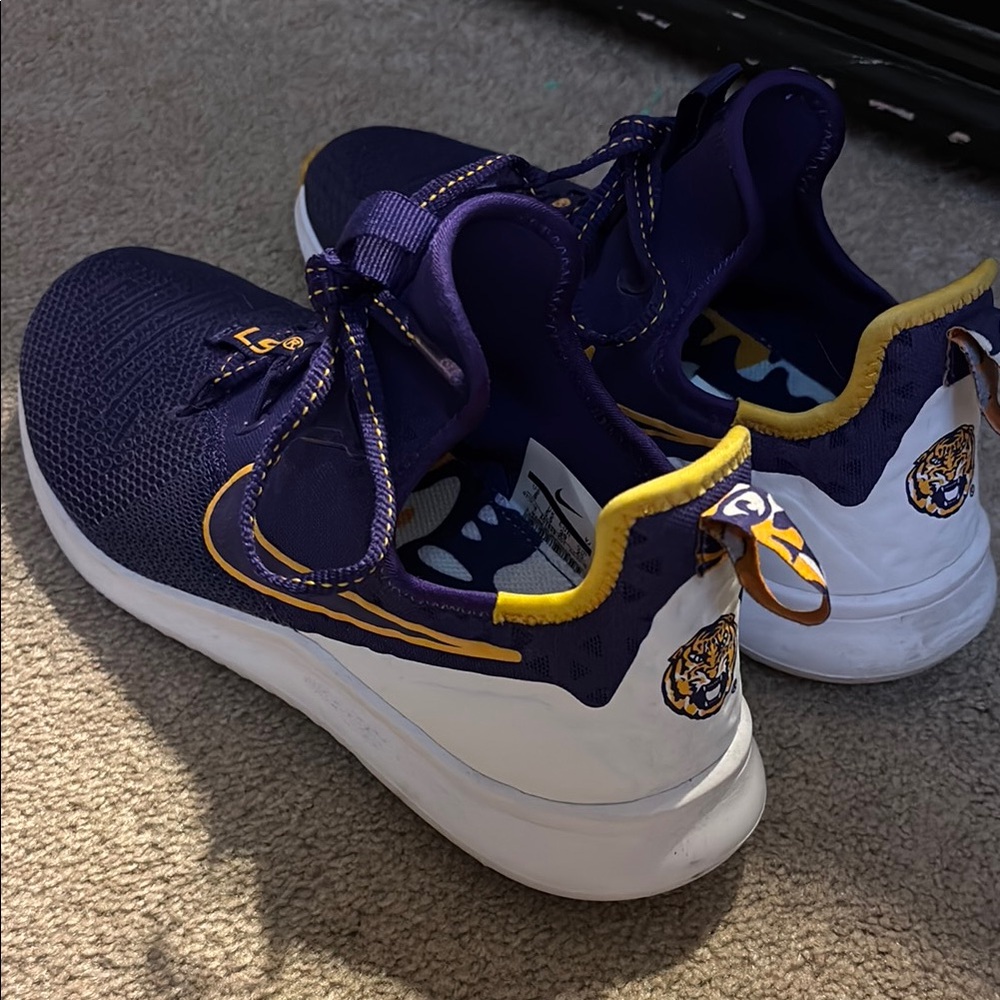 LSU Tigers Navy and Gold Athletic Shoes